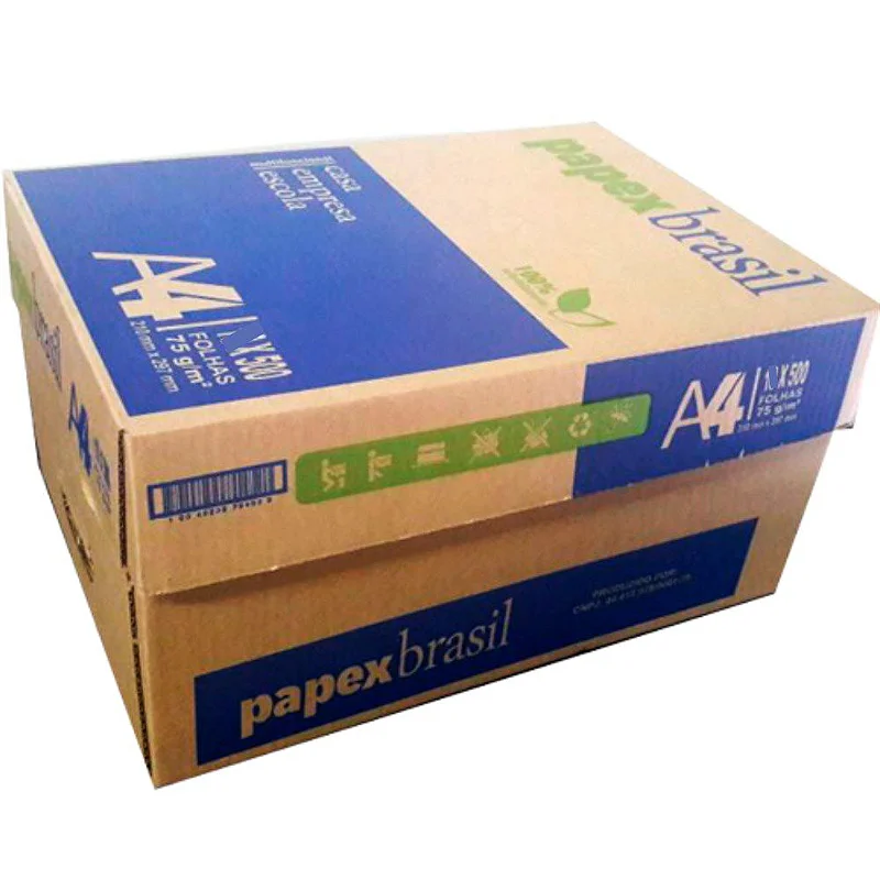 PAPEL A4 75GRS PAPEXBRASIL 5.000 FLS CERT...