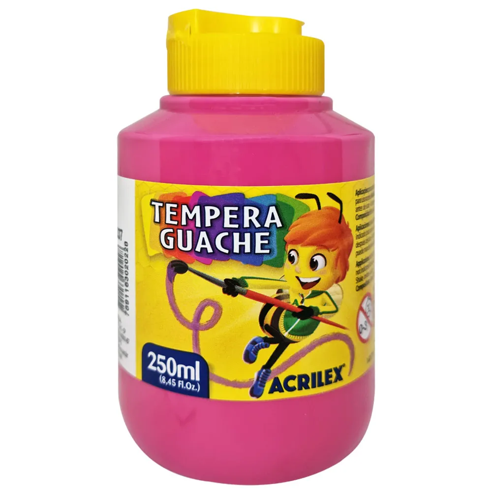 Tinta Guache 250 ml Rosa Acrilex Ref: 020...