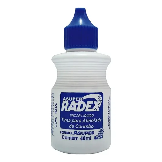 Tinta para Carimbo Radex Azul 40 ml – Ref...