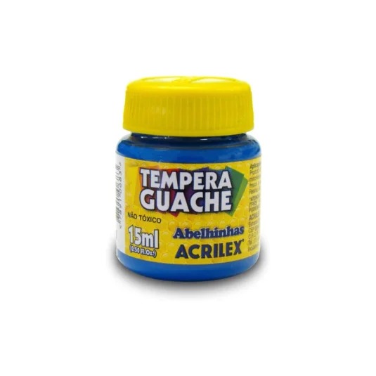 Tinta Guache Acrilex 15 ml Azul Turquesa ...