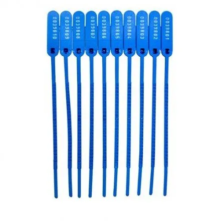 Lacre para Malote 16 cm Azul com 100 unid...