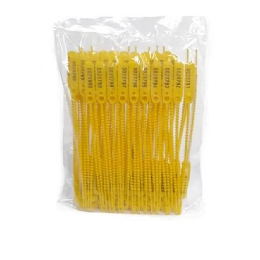 Lacre para Malote 16 cm Amarelo com 100 u...