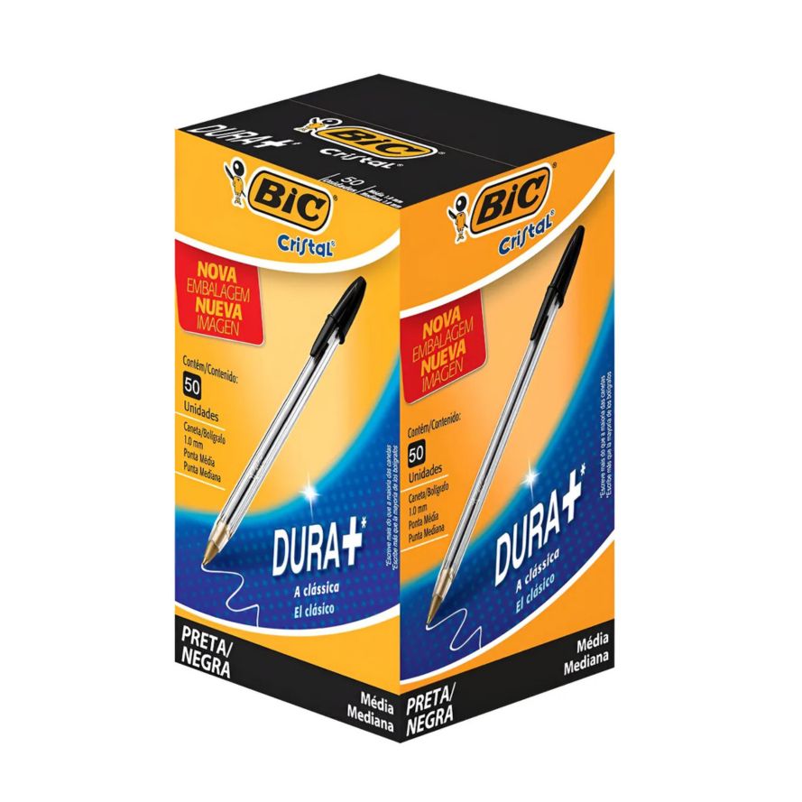  Caneta Esferográfica BIC Escrita Média C...