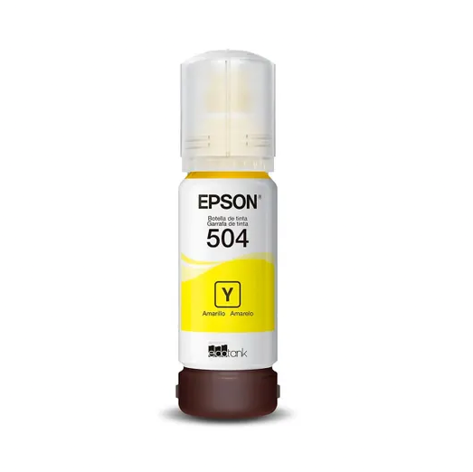 Refil de Tinta Epson T504 Amarelo 6K - T504422-BR